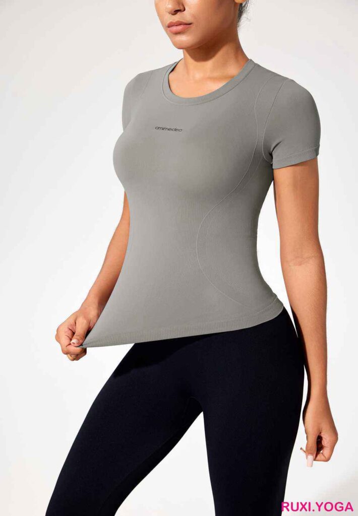 女款高腰瑜珈緊身短褲 RUXI hk3798工廠製造商廠商