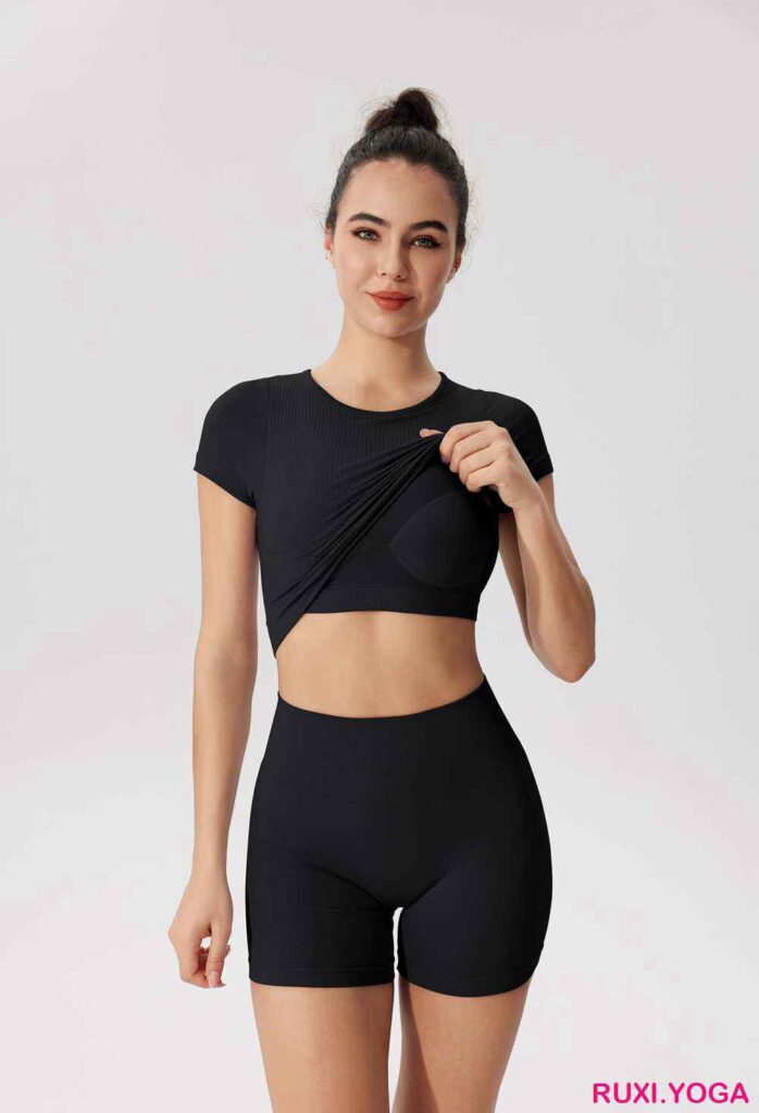 男女排球黑色運動短褲 RUXI hk3453工廠製造商廠商